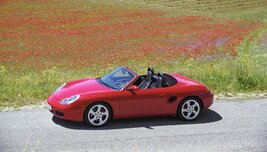  Boxster S at the press launch event in Colli del Tronto in Italy in 1999 