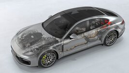 Panamera 4S E-Hybrid: Cut-away view