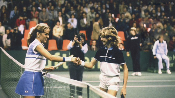 1982 - First WTA match of Steffi Graf against Tracy Austin